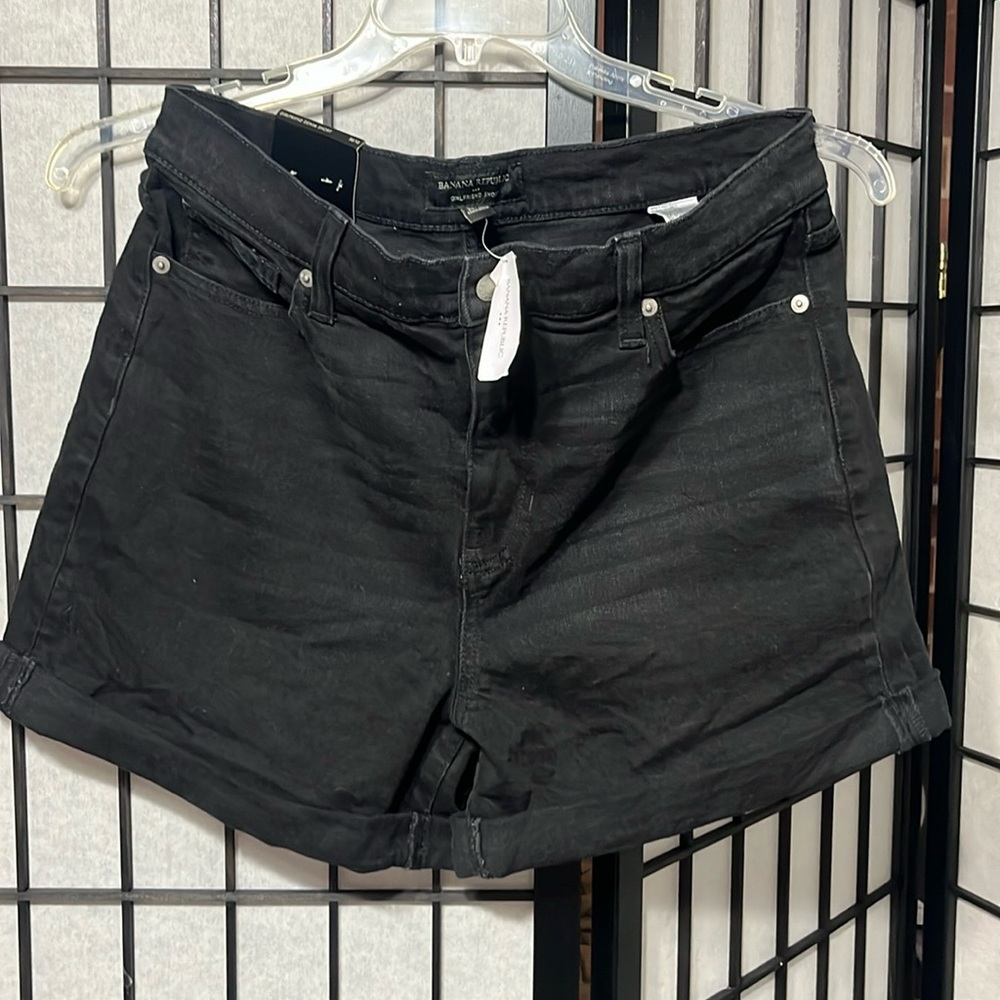 Girlfriend denim jean shorts, Banana Republic, sz 30/10